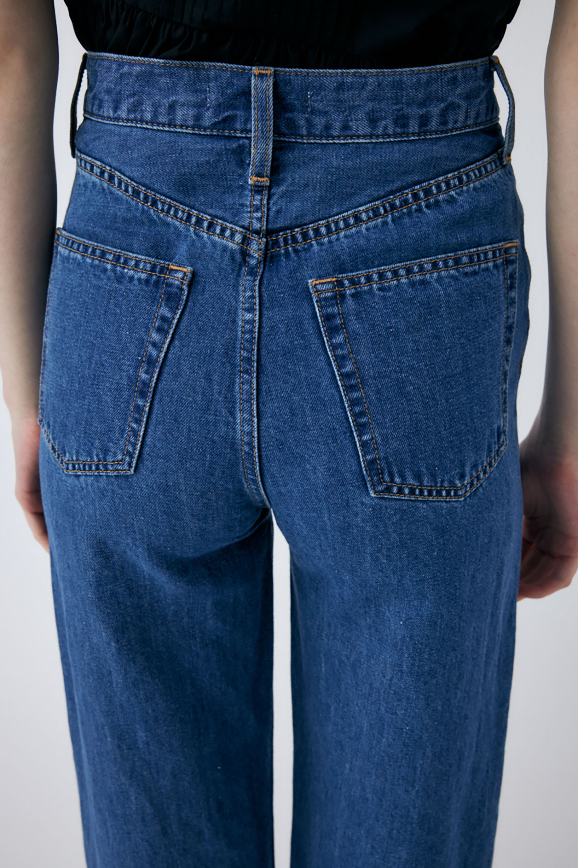 COTTON LINEN S STRAIGHT   MOUSSY JEANS