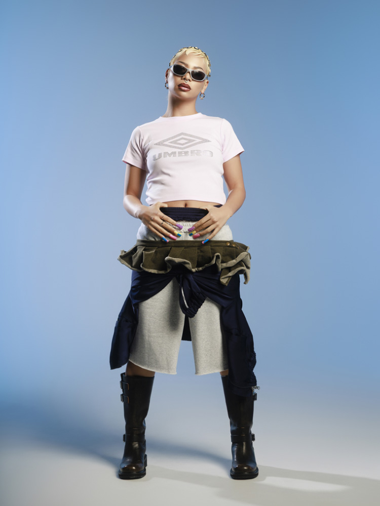 UMBRO✖️MOUSSY RHINESTONE FIT TEE MINT UMBRO | MOUSSY